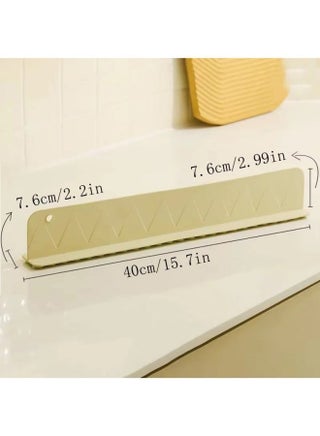 Silicone Sink Splash Guard with Suction Cups – Kitchen Faucet Splash Protector, Anti Water Splash Baffle, Sink Backflow Shield for Kitchen & Bathroom Countertop, Easy Install Water Deflector - view 4